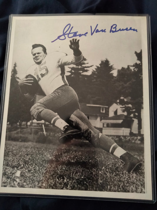 Steve Van Buren Signed 8 x 10 HOF Eagles in person