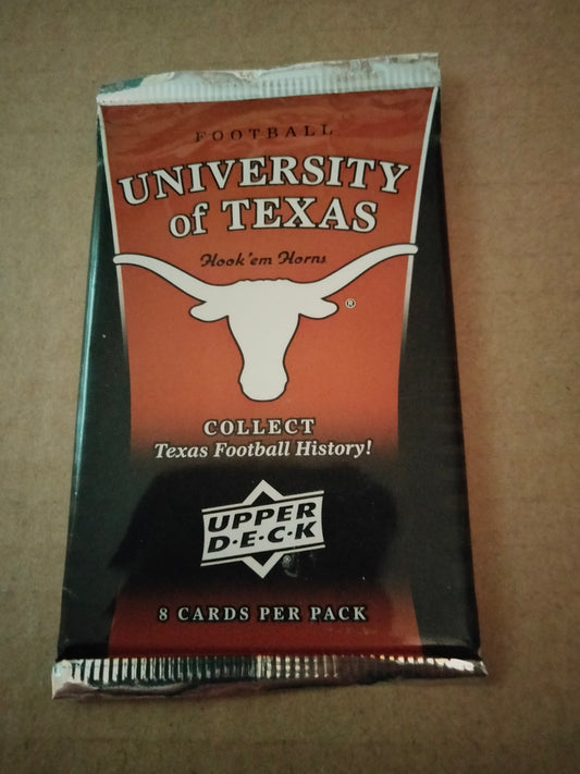 Upper Deck 2011 University Of Texas Football Cards (8 per sealed pack)