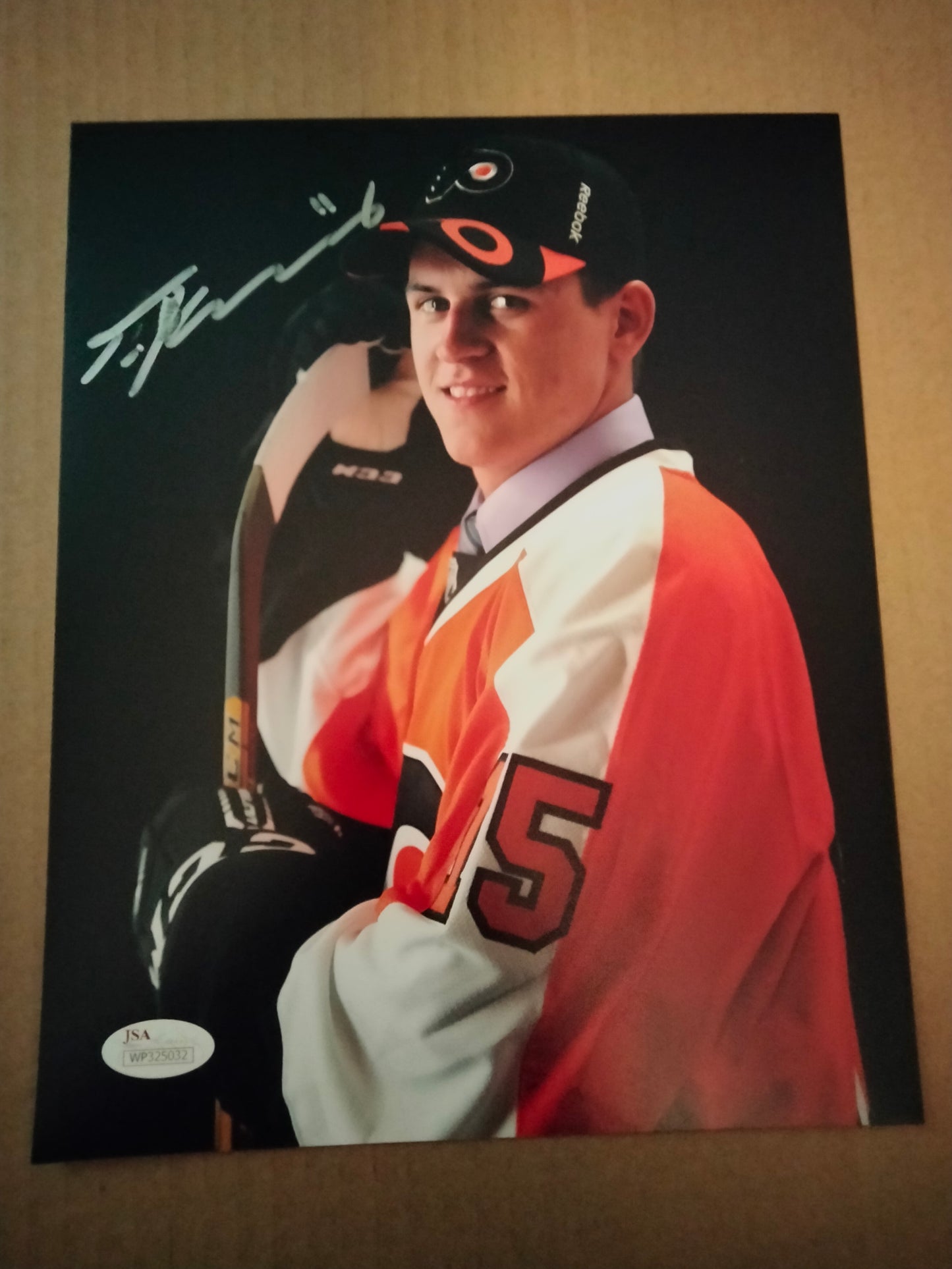 Travis Konecny Autographed 8 x 10 Flyers Image #1 JSA COA