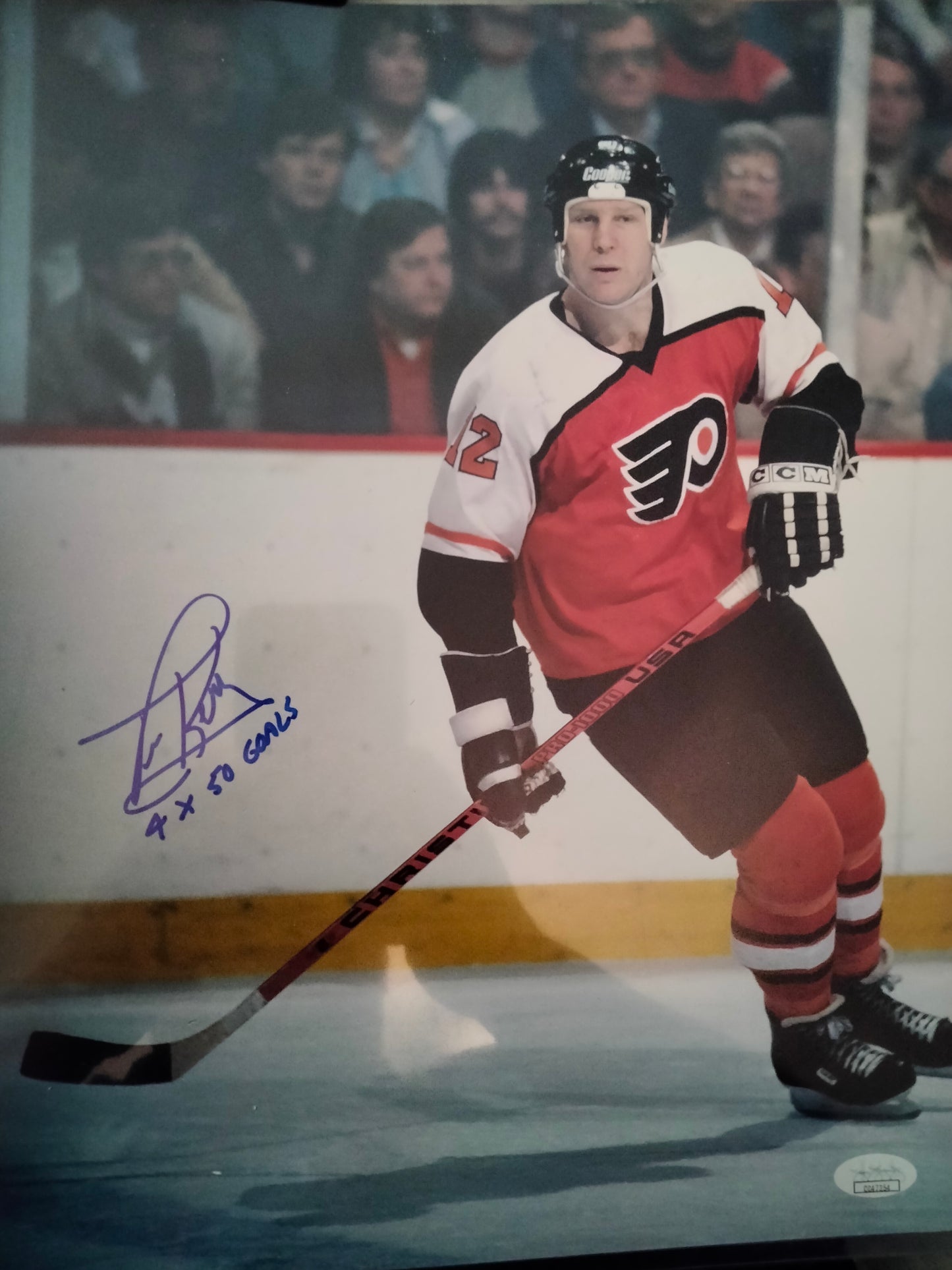 Tim Kerr Autographed 11x14 Photo Flyers JSA COA