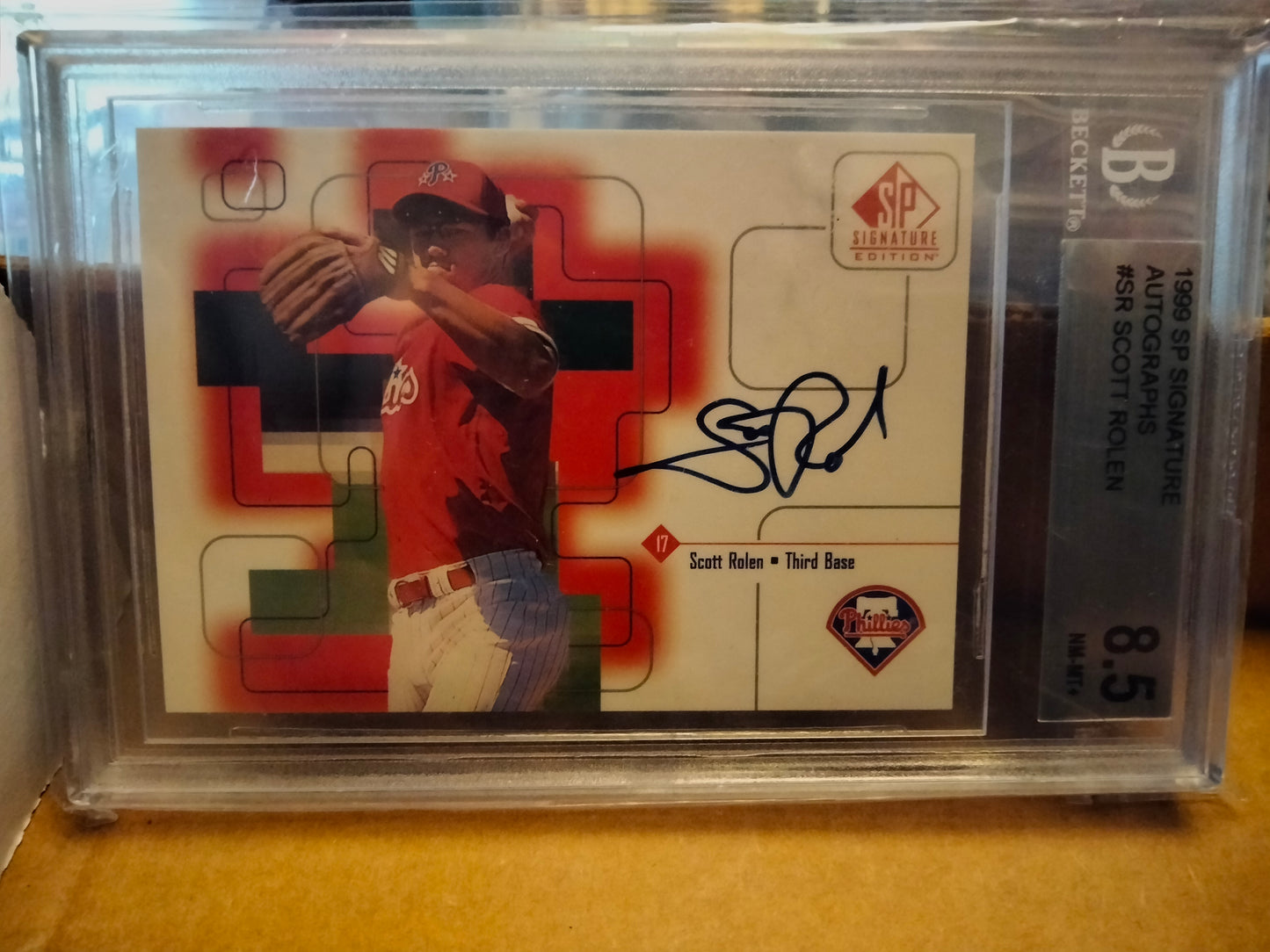 1999 SP Signature Autographs #SR Scott Rolen Beckett 8.5 Phillies Reds