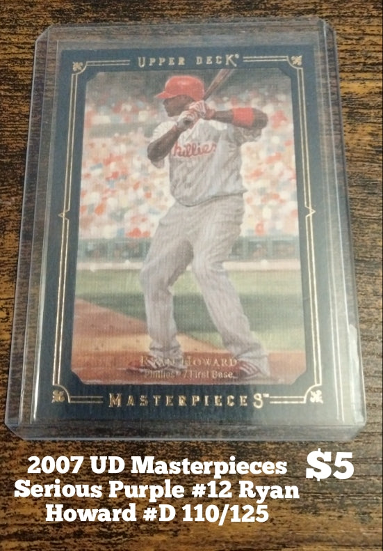 2007 Upper Deck Purple Masterpieces Ryan Howard #D 110/125 #71