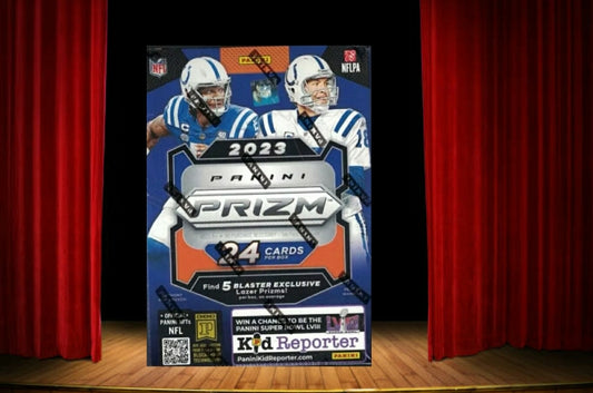 2023 Panini Prizm Football Blaster Box - 5 Lazer Prizms & 1 Silver Prizm per Box