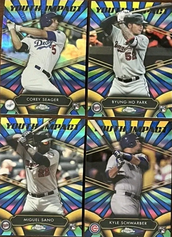 2016 Topps Chrome Youth Impact Complete set 20 cards Corey Seager Trea Turner