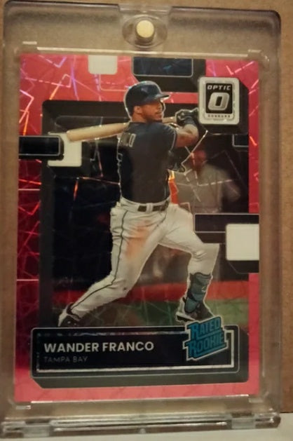 2022 Donruss Optic WANDER FRANCO Rated Rookie Pink Velocity Prizm RC #d 243/249 Rays