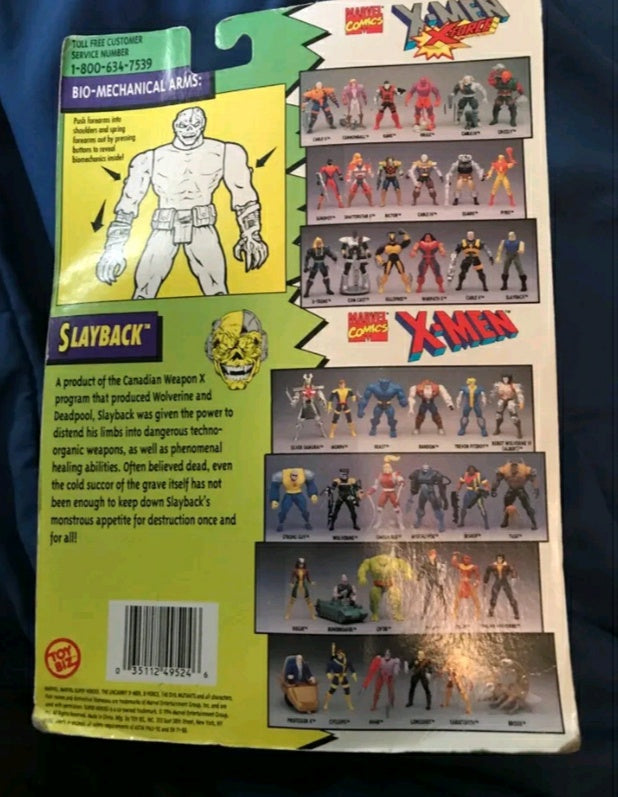 1994 Toy Biz Marvel X-Men X-Force Slayback 1994