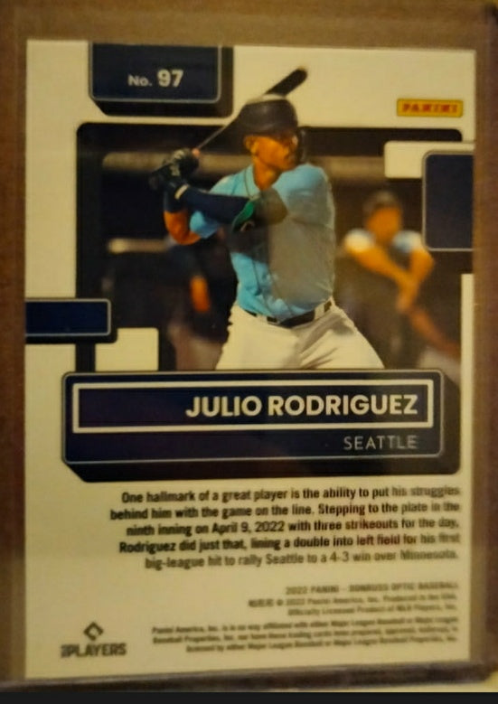 2022 Donruss Optic Rated Rookie #97 Julio Rodriguez RC Seattle Mariners