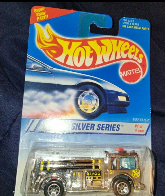 Vintage 1994 Hot Wheels Silver Series Fire Eater # 1 of 4 Collector # 322