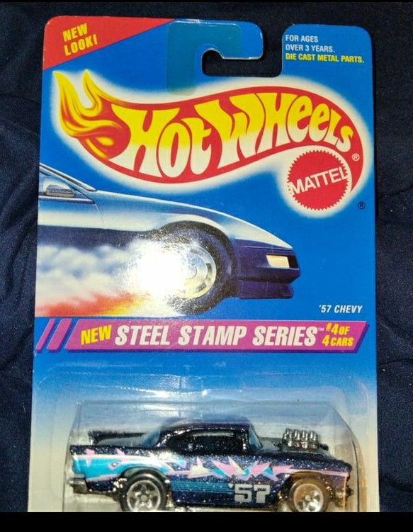 Vintage 1994 Hot Wheels New Steel Stamp Series '57 Chevy