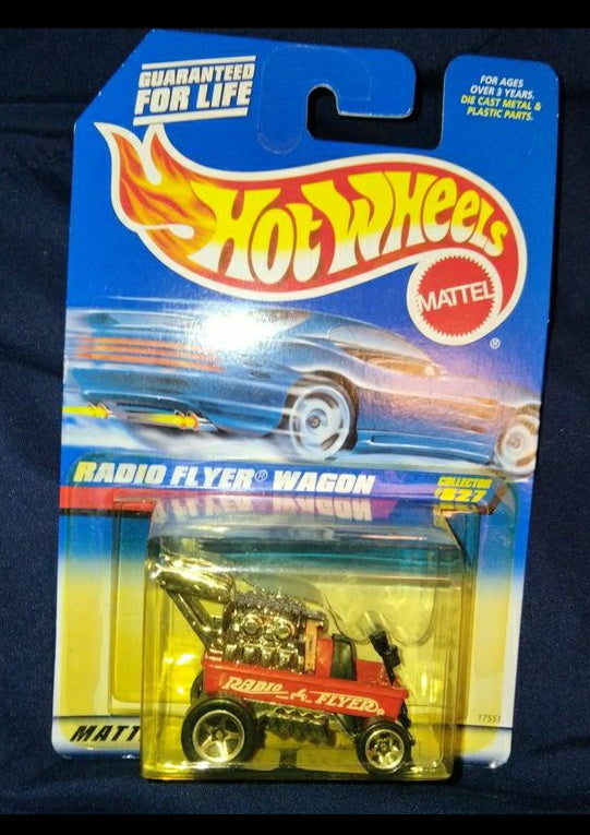 1998 HOT WHEELS RADIO FLYER WAGON RED  #827