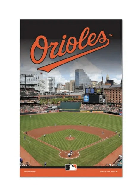 WinCraft Baltimore Orioles Stadium 11'' x 17'' Wood Sign NIP