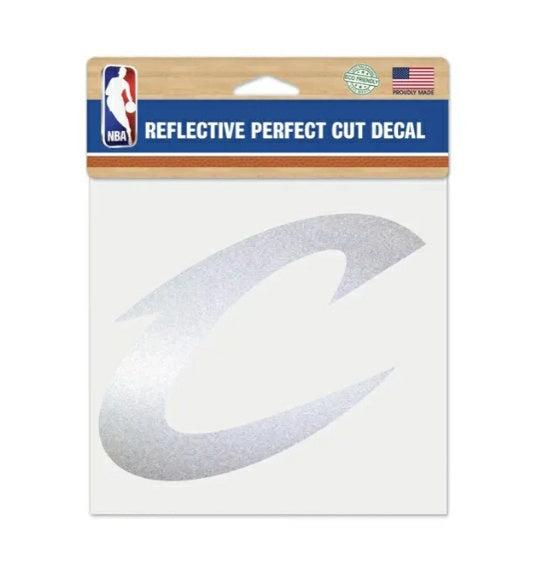 WinCraft Cleveland Cavaliers 6" x 6" Chrome Reflective Decal NIP