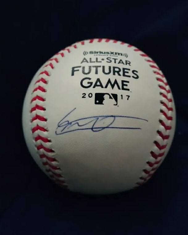 2017 FUTURES GAME SIGNED BASEBALL RAWLINGS VLADIMIR GUERRERO JR. JSA WPP81159 Blue Jays