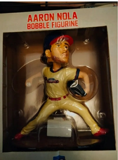 2019 AARON NOLA SGA BOBBLEHEAD CITIZEN BANK PARK EXCLUSIVE FIGURE PHILLIES