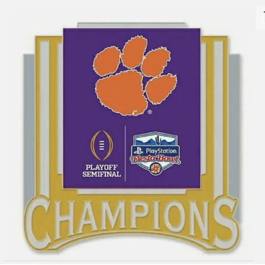 WinCraft Clemson Tigers College Football Playoff 2019 Fiesta Bowl Champions Pin