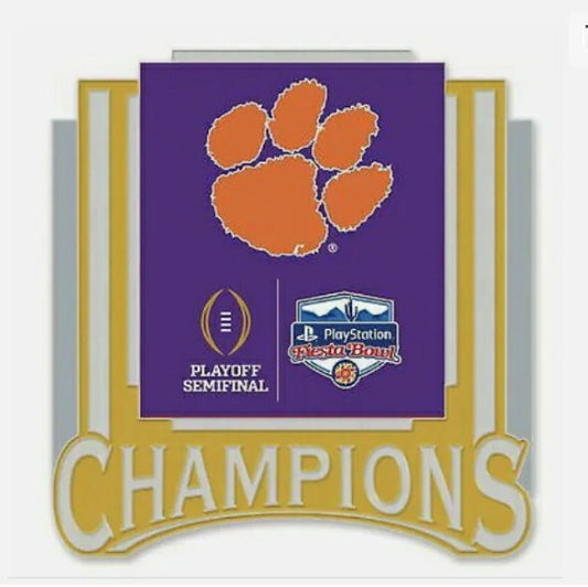 WinCraft Clemson Tigers College Football Playoff 2019 Fiesta Bowl Champions Pin