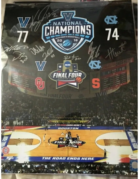 Villanova Wildcats Licensed 16X20 Autographed Photo 2016 NCAA NATIONAL CHAMPS