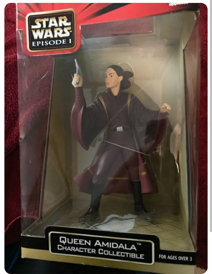 Star Wars Episode 1 Queen Amidala Character Collectible 8" Figure Unopened