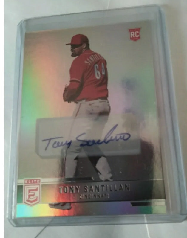 Tony Santillan RC Auto - 2022 Panini Chronicles Elite Baseball Cincinnati Reds