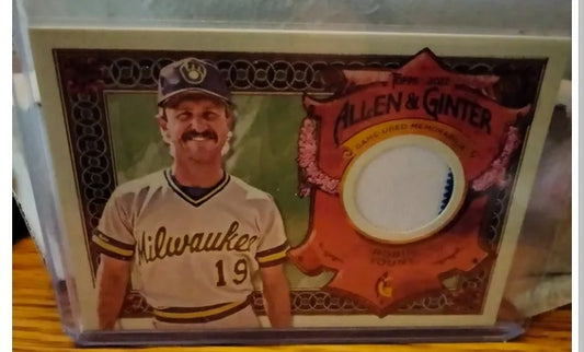 ROBIN YOUNT 2022 Topps Allen & Ginter Jersey/Relic Card AGRA-RA