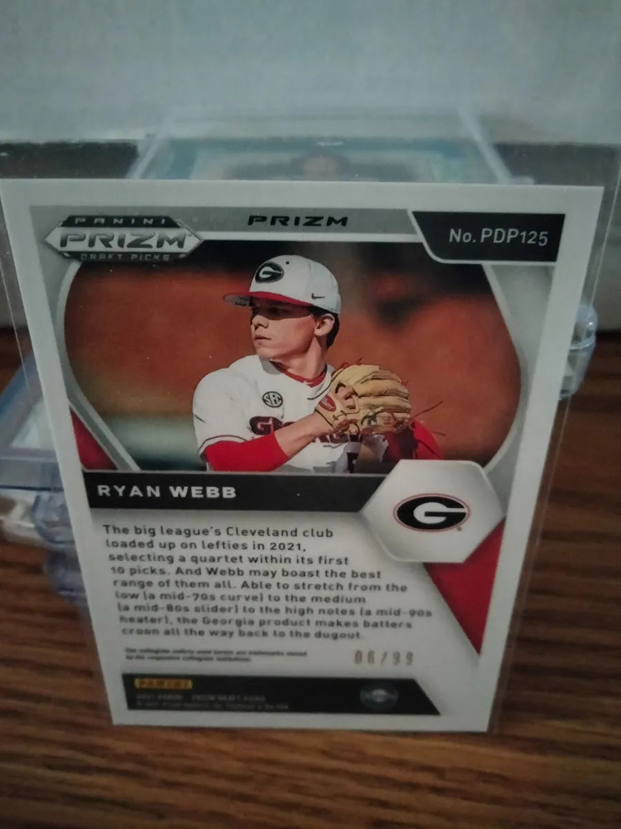 2021 Prizm Draft Picks Tiger Stripes #PDP-125 Ryan Webb #d 06/99