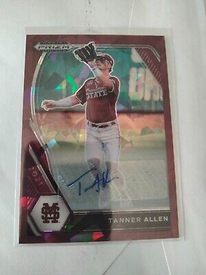 2021 Prizm Draft Picks Tanner Allen Auto Autograph Rookie Cracked Ice #d 10/12