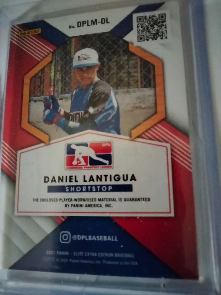 2021 Elite Extra Edition Daniel Lantigua DPL Player-Worn Jersey Relic #D 130/199