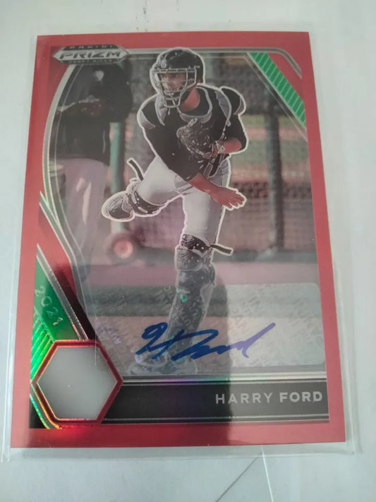 2021 MLB Panini Prizm Draft Picks Harry Ford #d /50 AUTO PDP12 - NEAR MINT