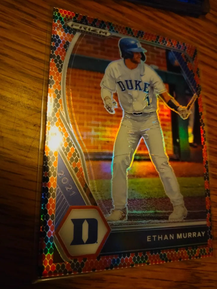 2021 Panini Prizm Draft Picks Prizm Snake Skin #147 Ethan Murray 16/25