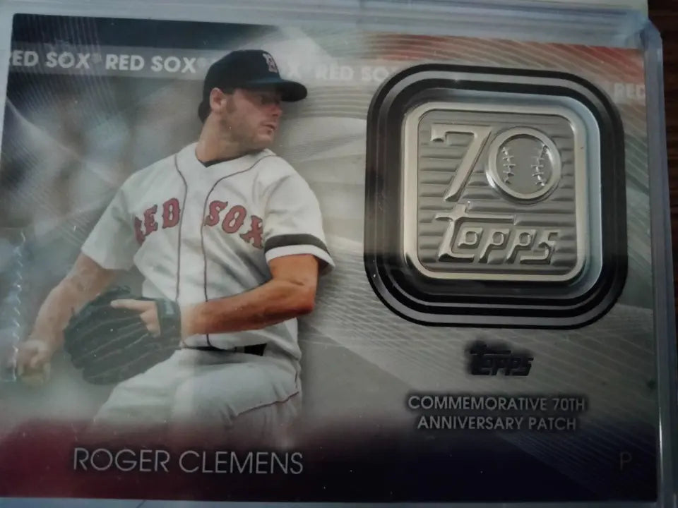 2021 Topps Roger Clemens Commemorative 70th Anniversary Patch Red Sox SP Relic